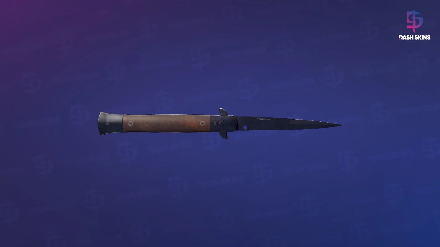 ★ Stiletto Knife | Blue Steel (Battle-Scarred) Screenshot Playside