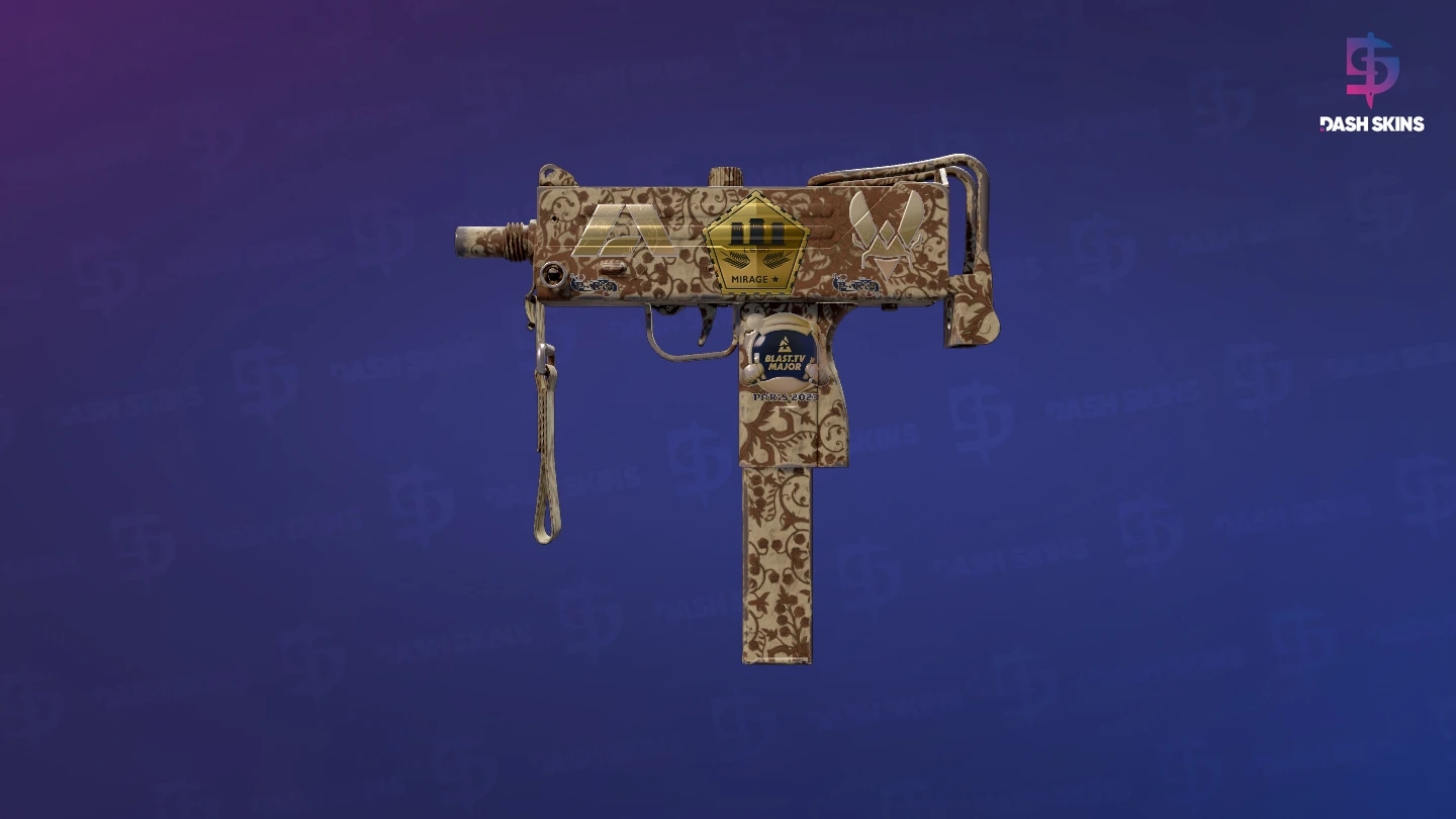 Souvenir MAC-10 | Sienna Damask (Minimal Wear) Screenshot Playside