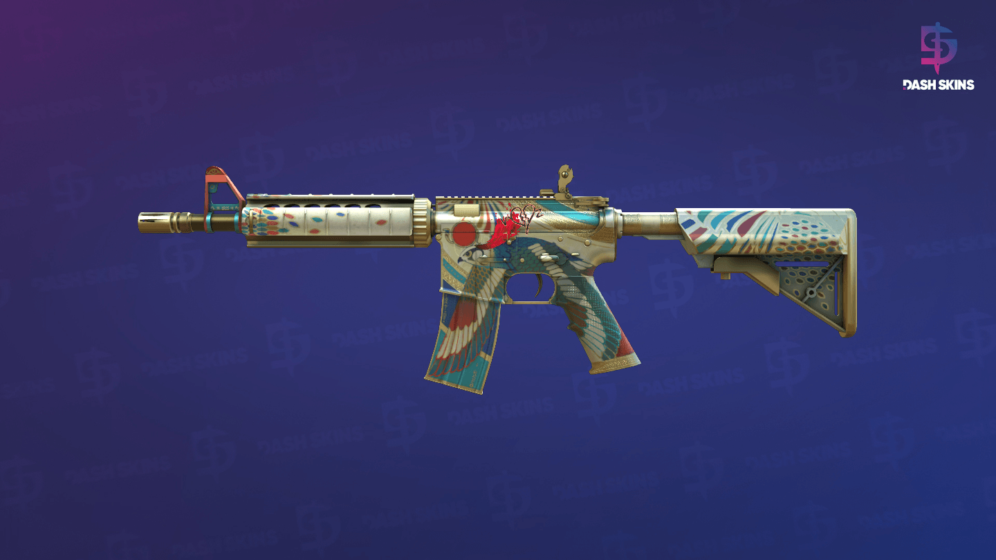 M4A4 | Eye of Horus (Minimal Wear) Screenshot Playside