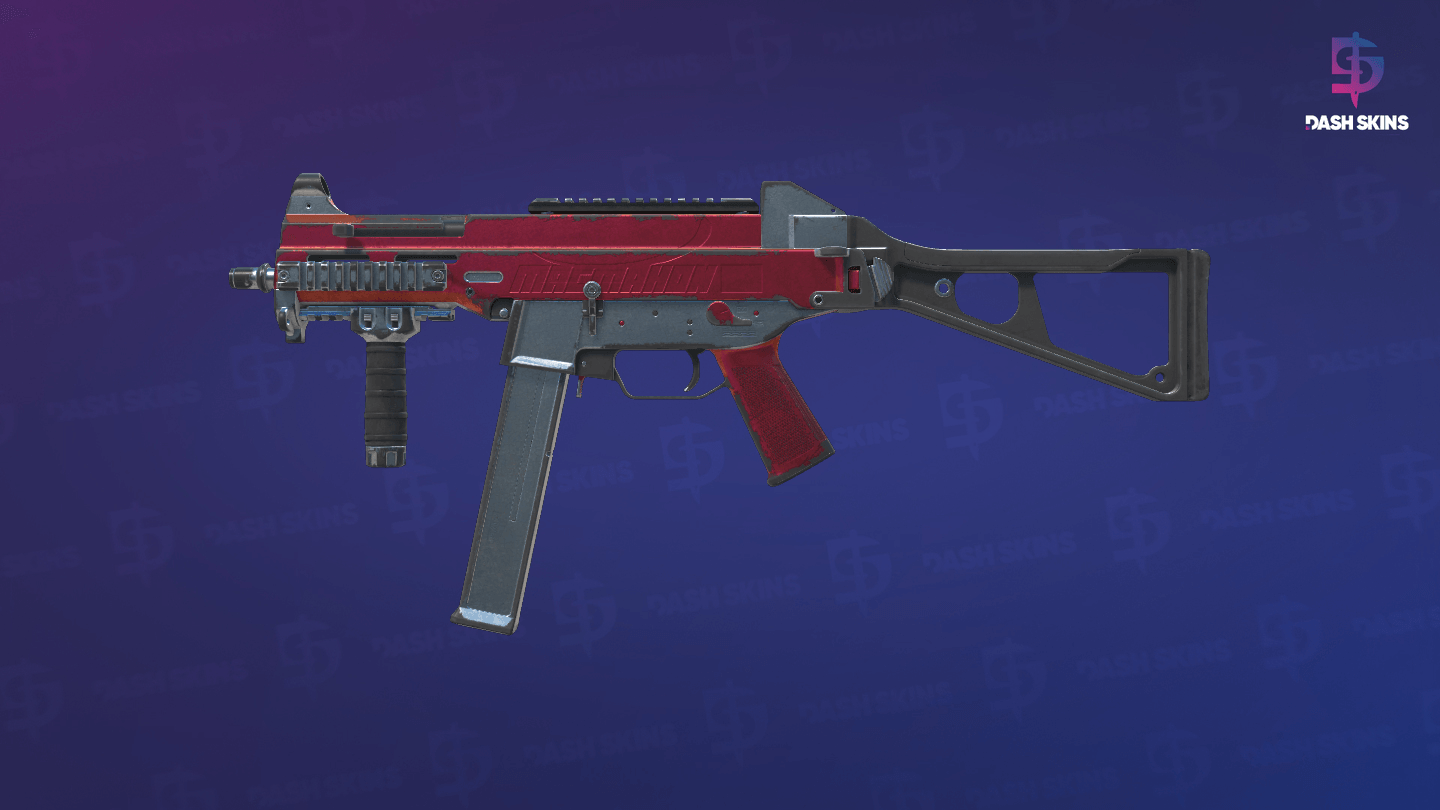 UMP-45 | Crimson Foil (Battle-Scarred) Screenshot Playside