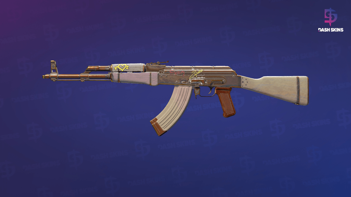 AK-47 | Aphrodite (Well-Worn) Screenshot Playside