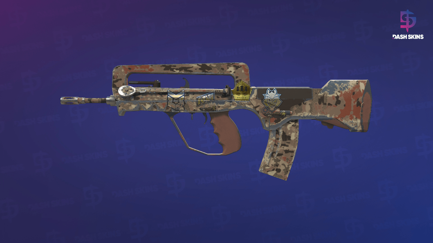 Souvenir FAMAS | CaliCamo (Field-Tested) Screenshot Playside