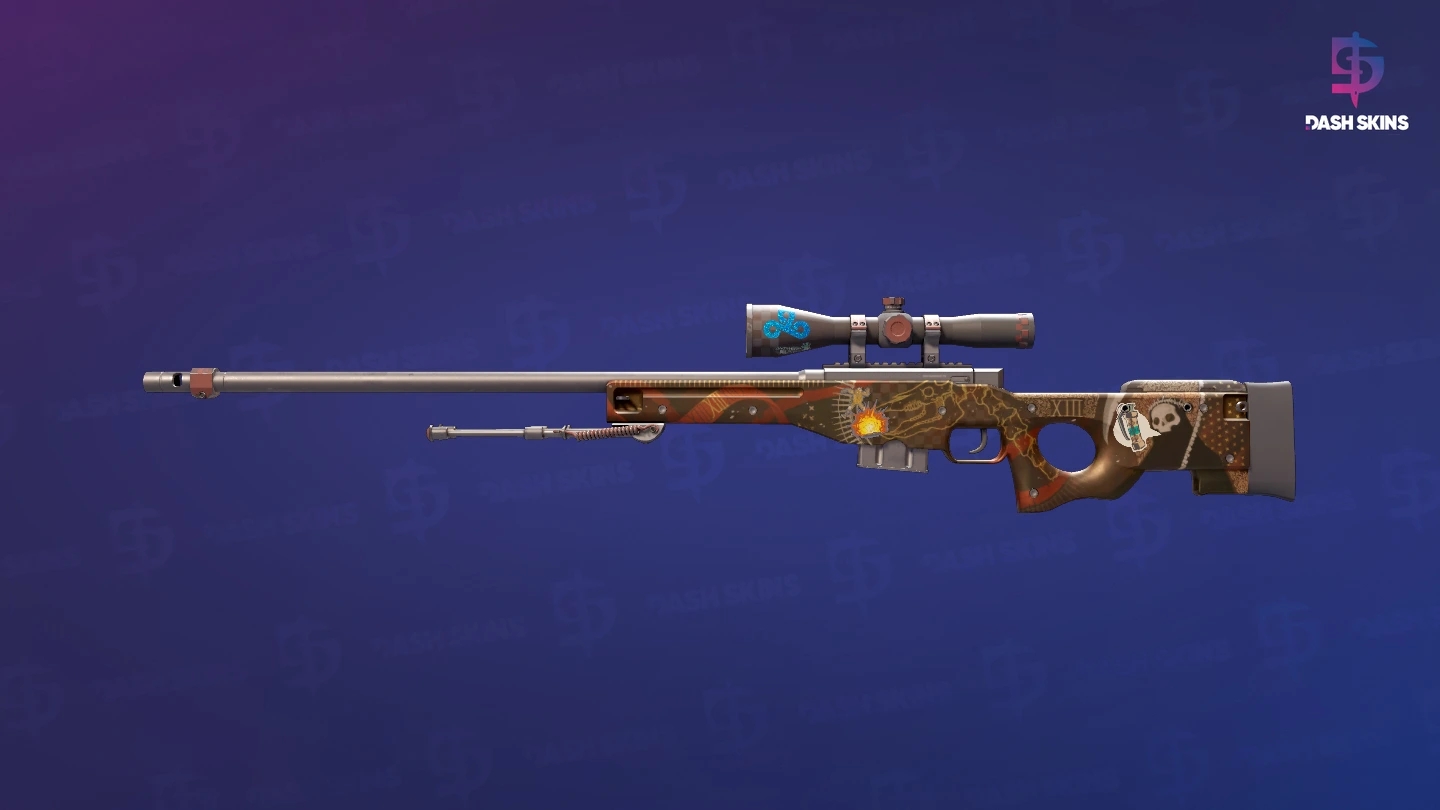 AWP | Mortis (Well-Worn) Screenshot Playside