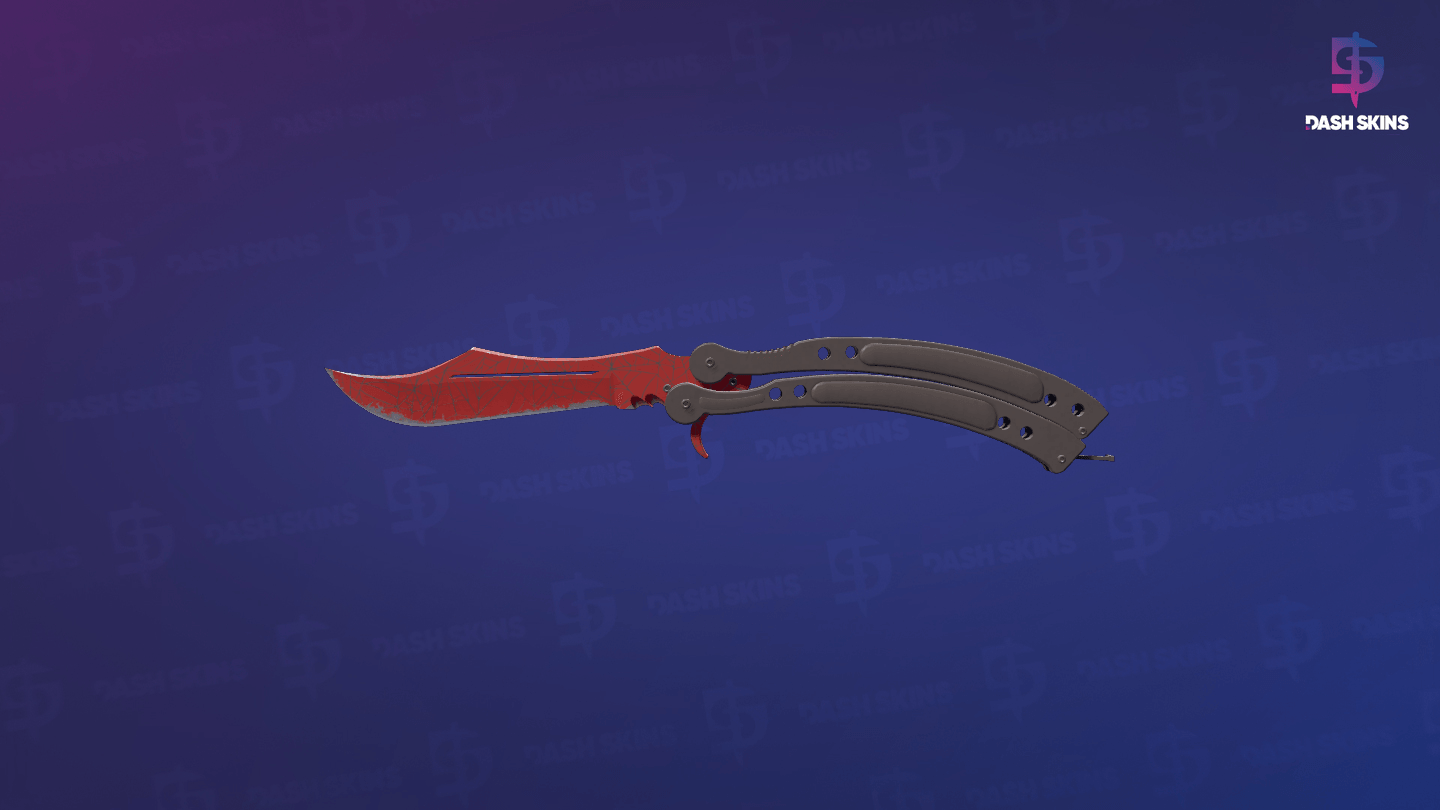 ★ Butterfly Knife | Crimson Web (Field-Tested) Screenshot Playside