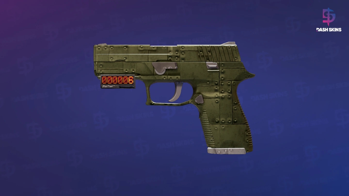 StatTrak™ P250 | Iron Clad (Minimal Wear) Screenshot Playside