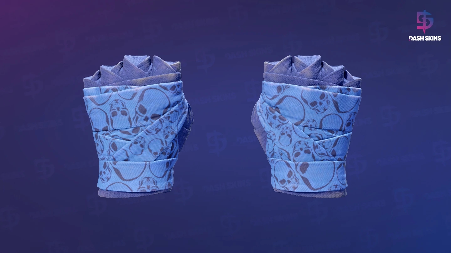 ★ Hand Wraps | Cobalt Skulls (Field-Tested) Screenshot Playside