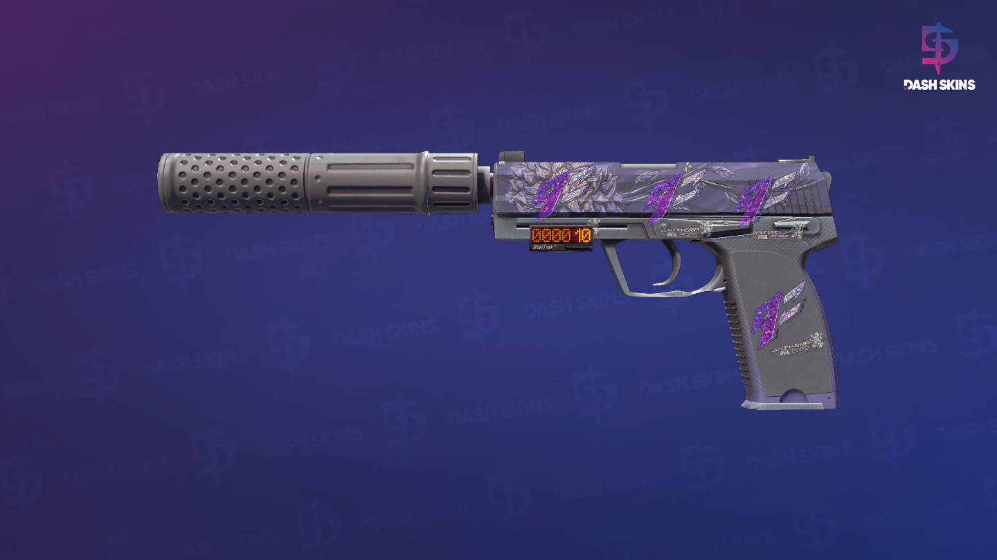 StatTrak™ USP-S | Black Lotus (Minimal Wear) Screenshot Playside