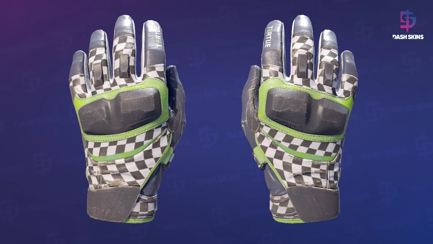 ★ Moto Gloves | Finish Line (Well-Worn) Screenshot Playside