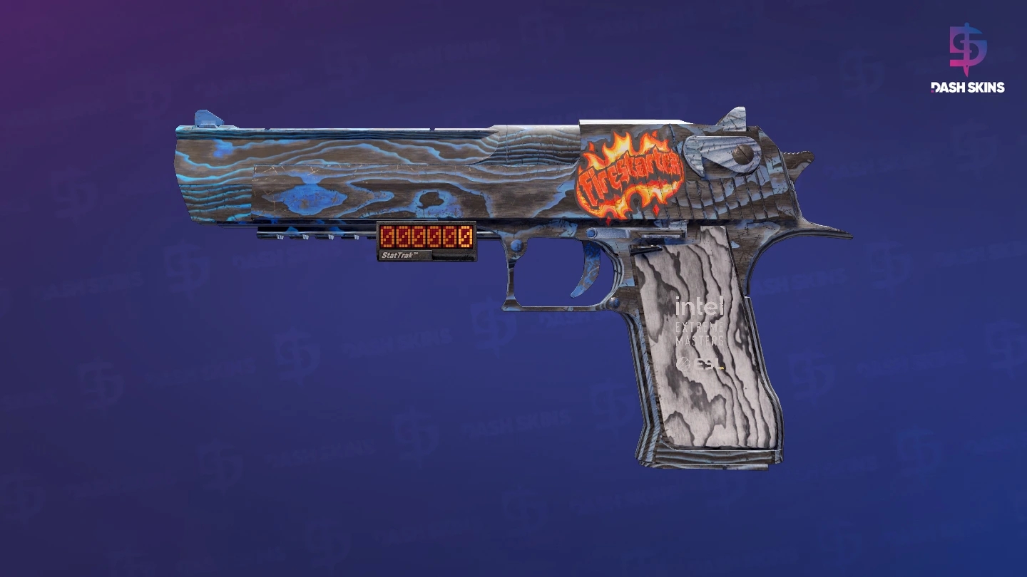 StatTrak™ Desert Eagle | Blue Ply (Well-Worn) Screenshot Playside