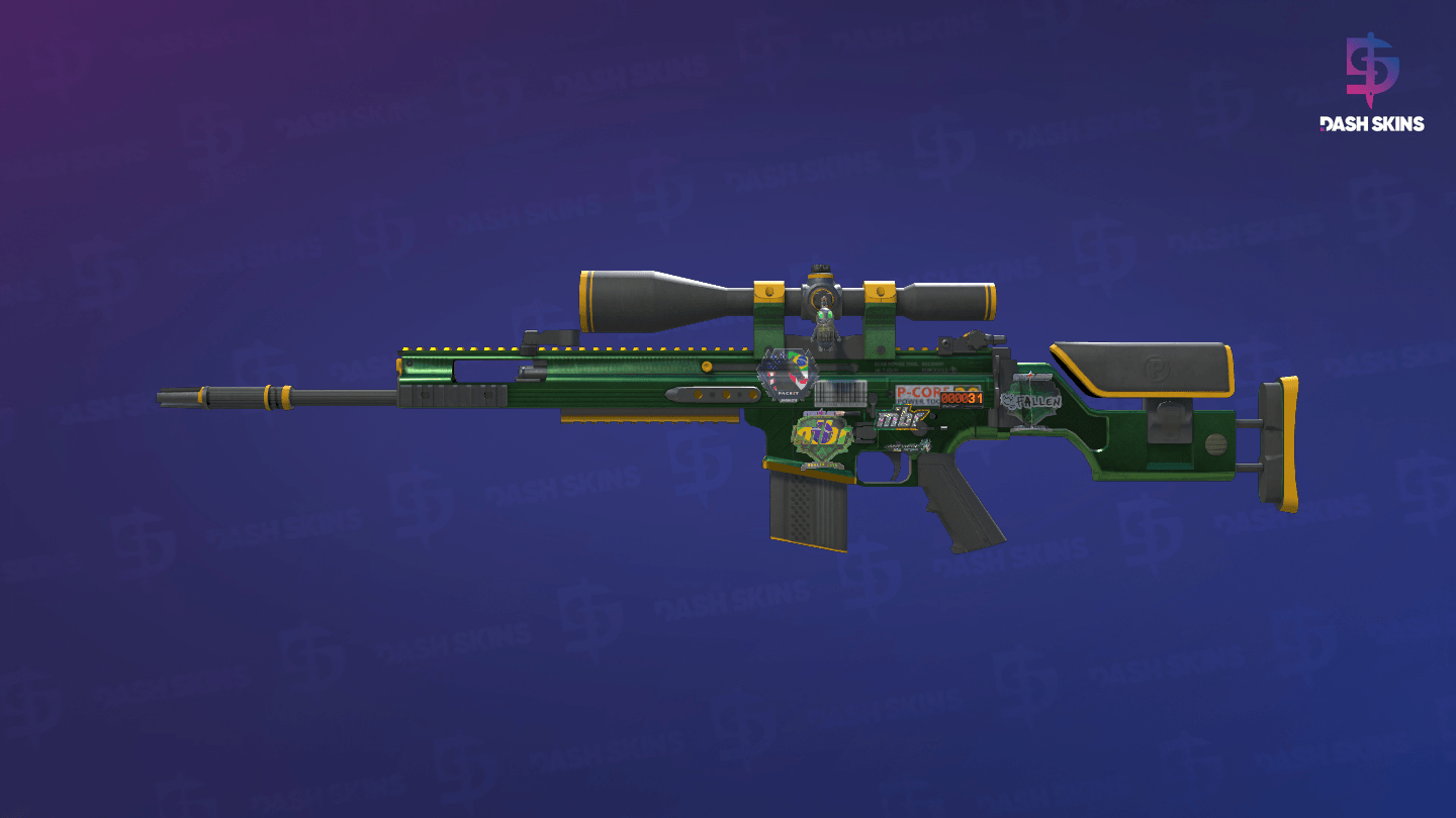 StatTrak™ SCAR-20 | Powercore (Field-Tested) Screenshot Playside
