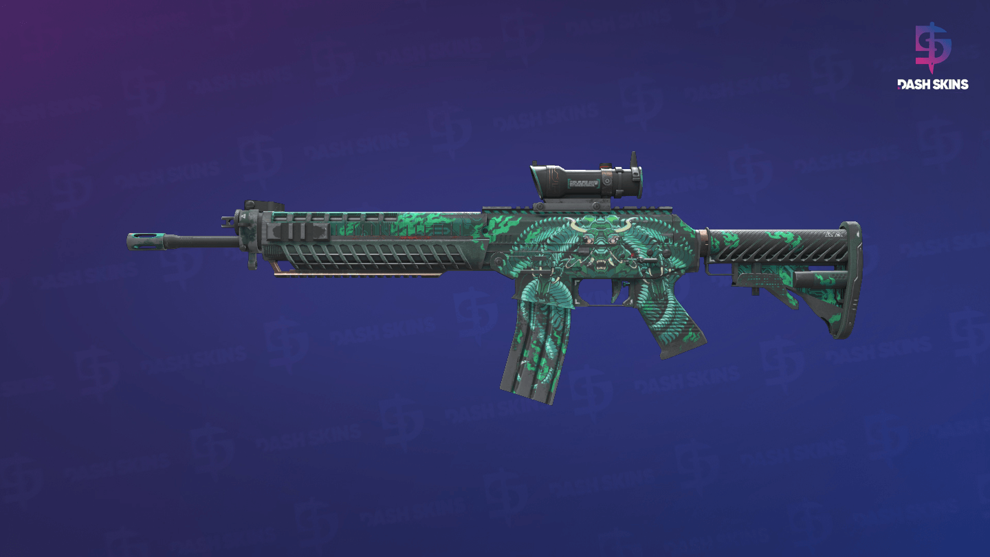 SG 553 | Dragon Tech (Field-Tested) Screenshot Playside