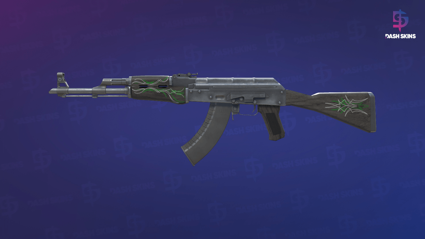 AK-47 | Emerald Pinstripe (Field-Tested) Screenshot Playside