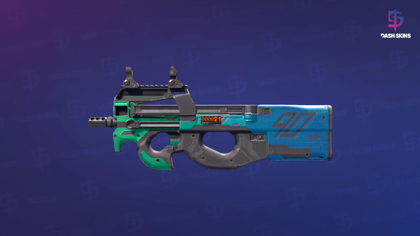 StatTrak™ P90 | Wave Breaker (Field-Tested) Screenshot Playside