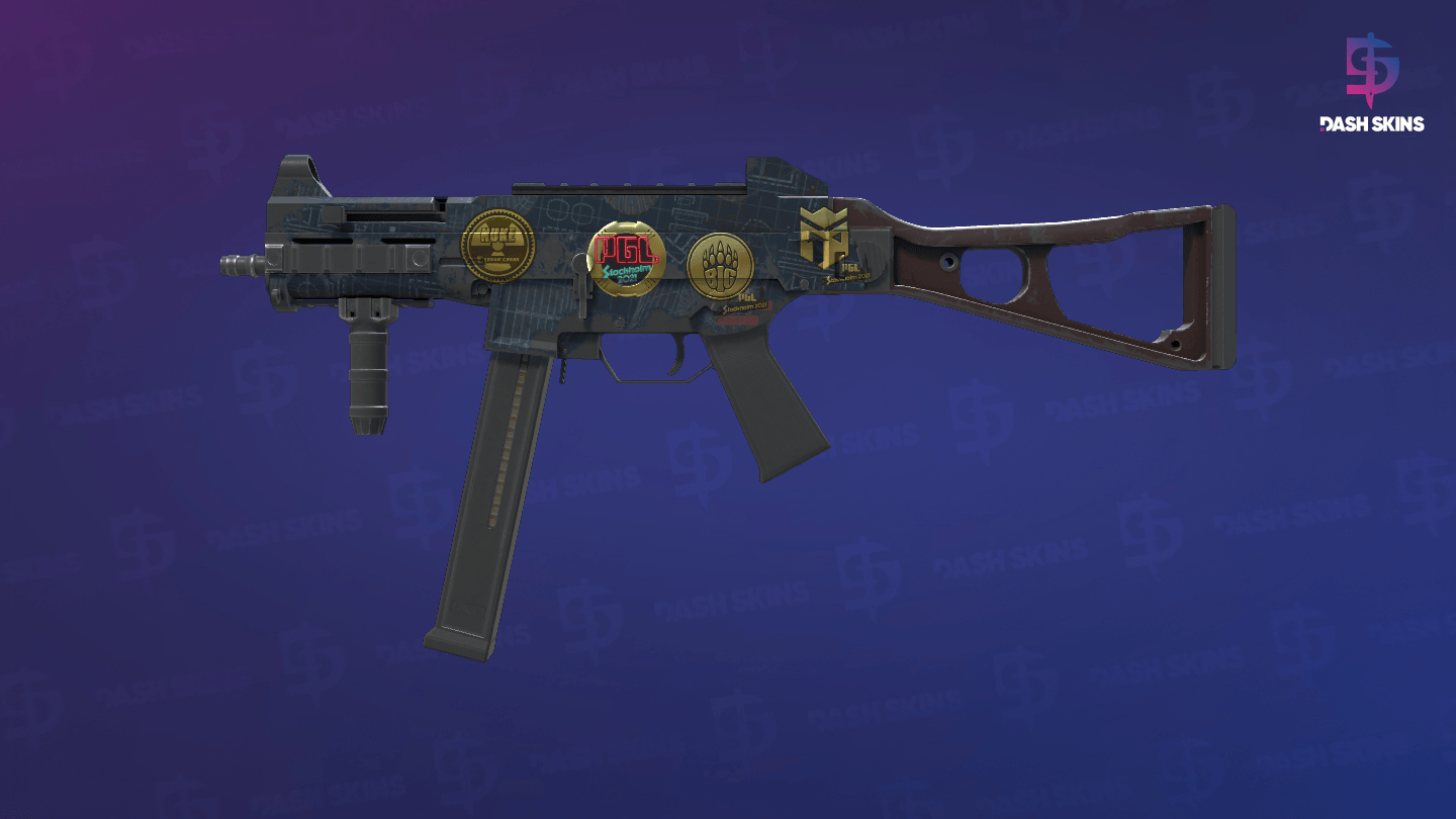 Souvenir UMP-45 | Facility Dark (Well-Worn) Screenshot Playside