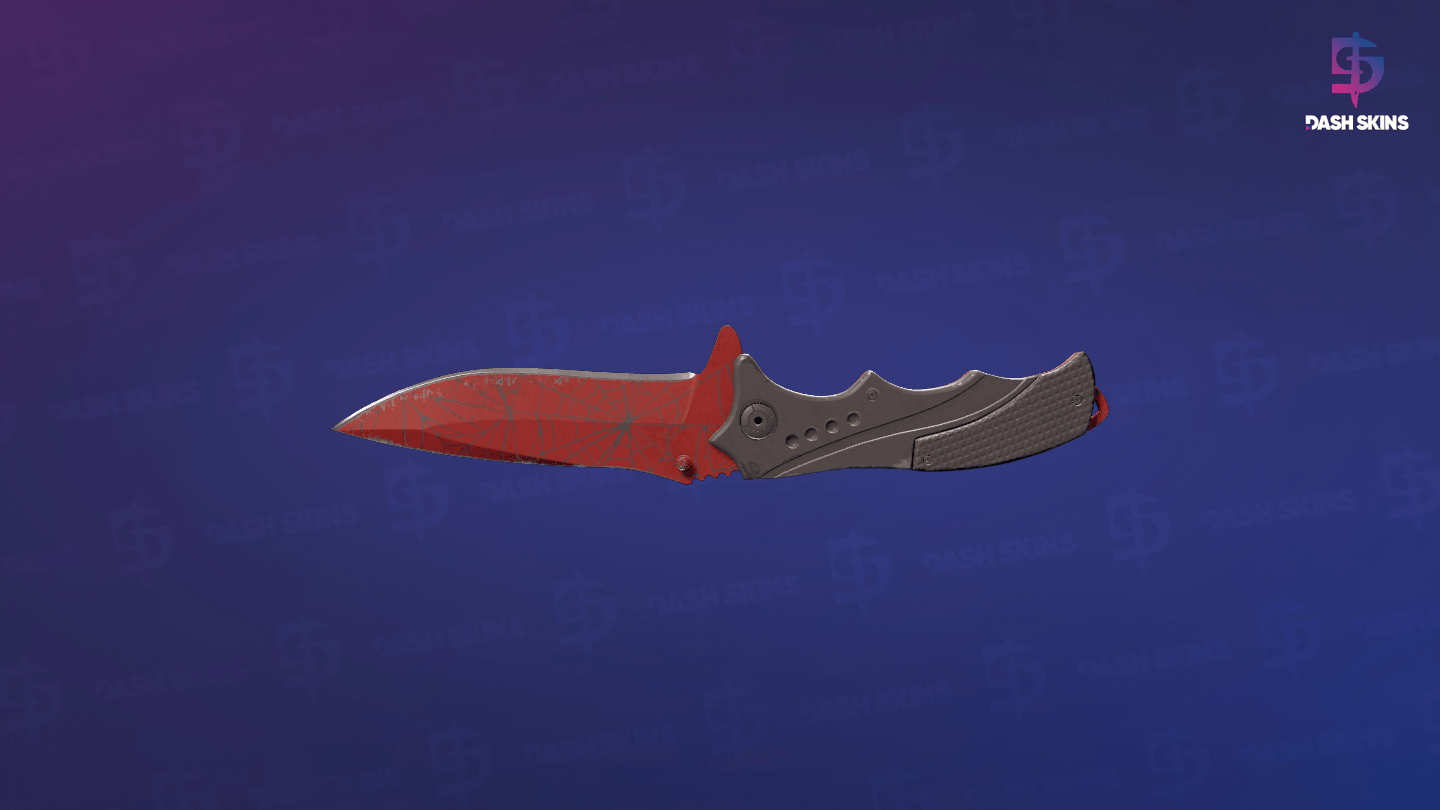 ★ Nomad Knife | Crimson Web (Well-Worn) Screenshot Playside