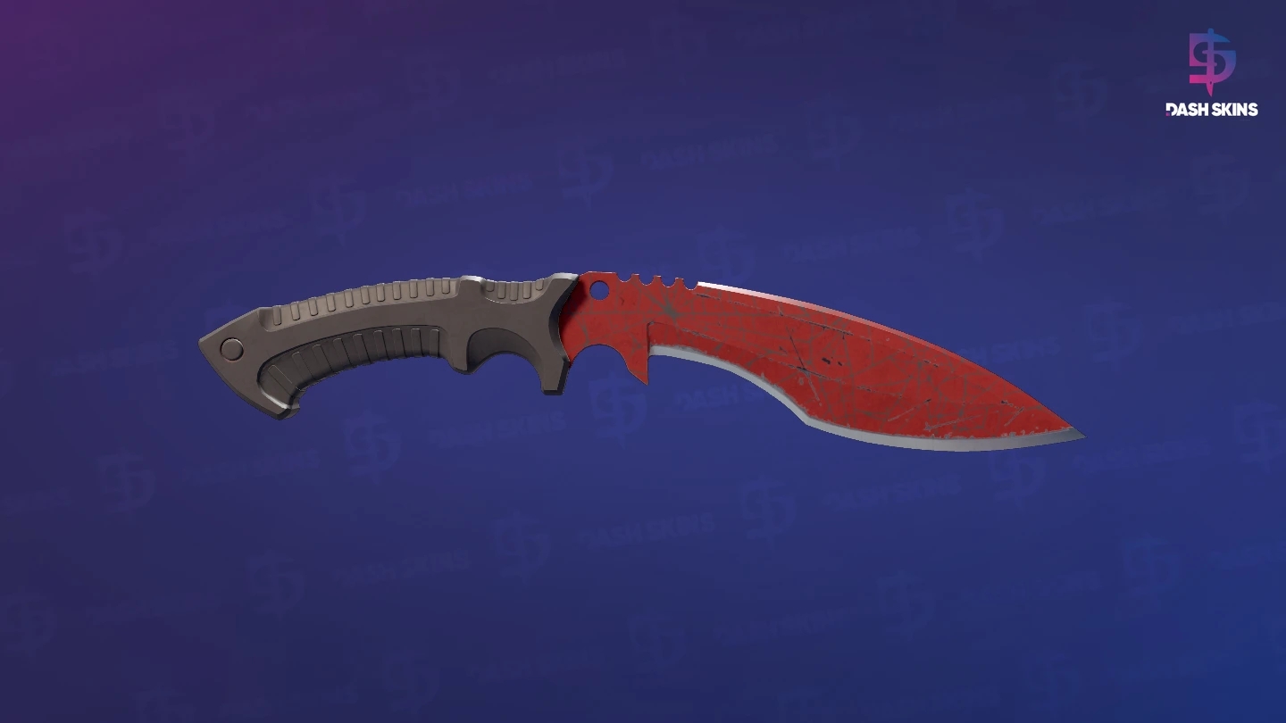 ★ Kukri Knife | Crimson Web (Well-Worn) Screenshot Playside