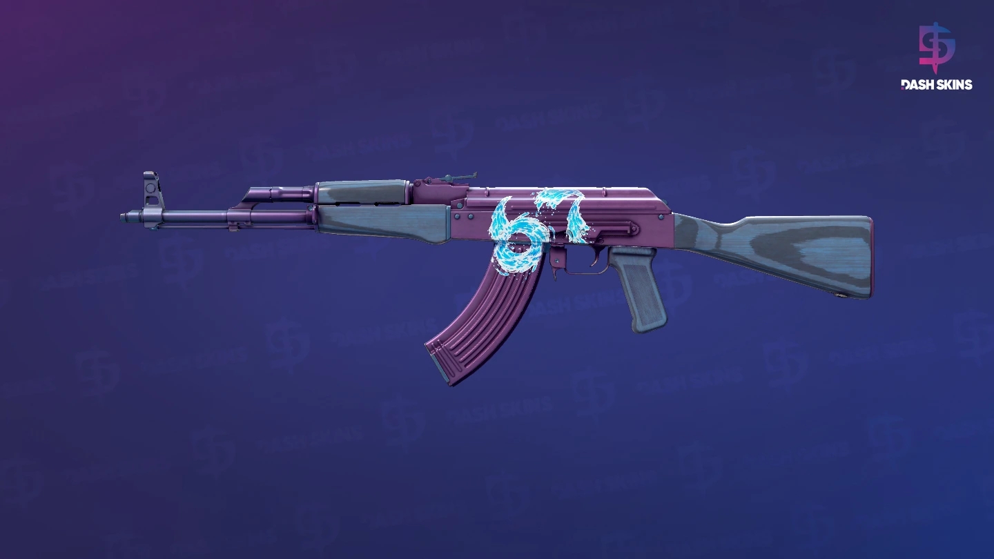 AK-47 | Midnight Laminate (Minimal Wear) Screenshot Playside