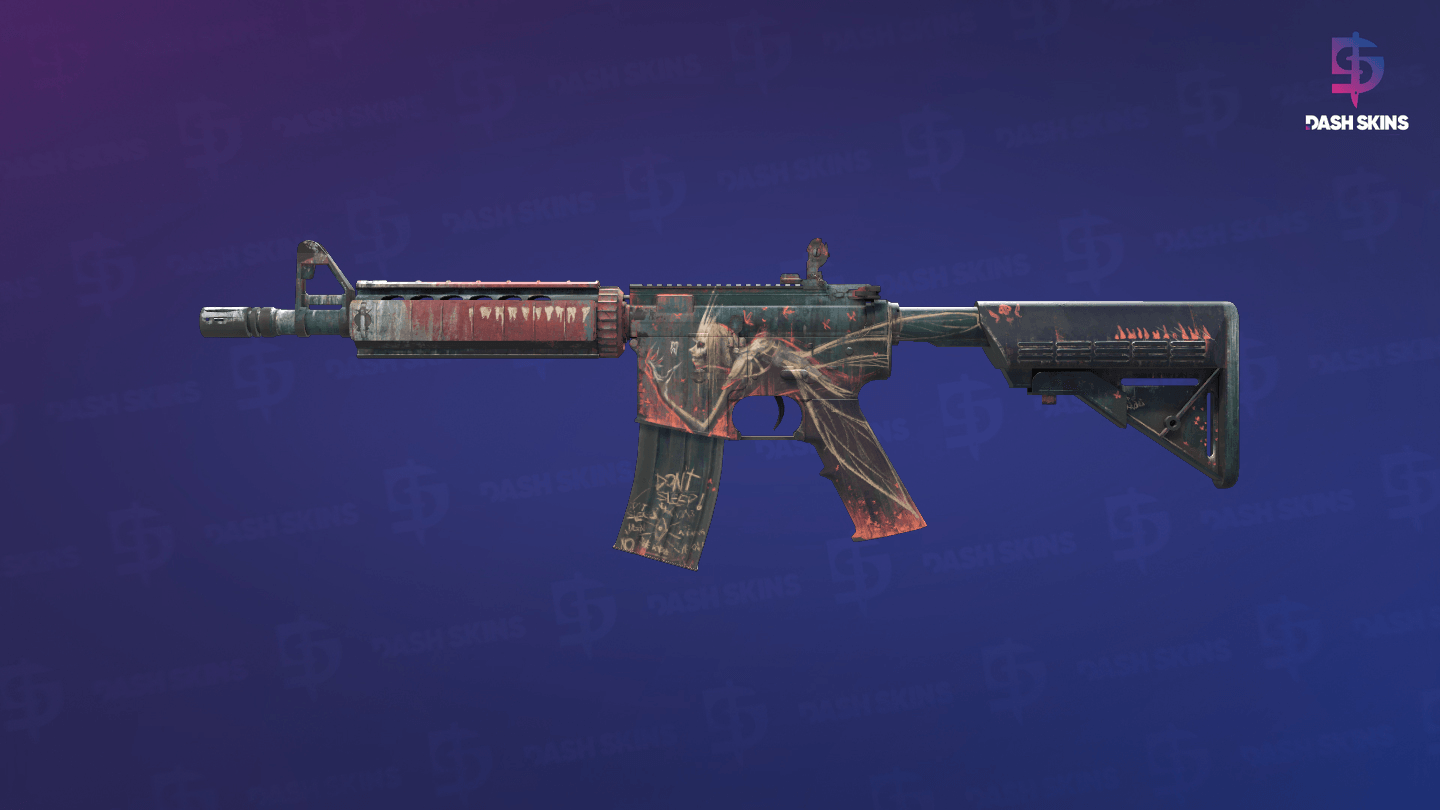 M4A4 | Tooth Fairy (Well-Worn) Screenshot Playside