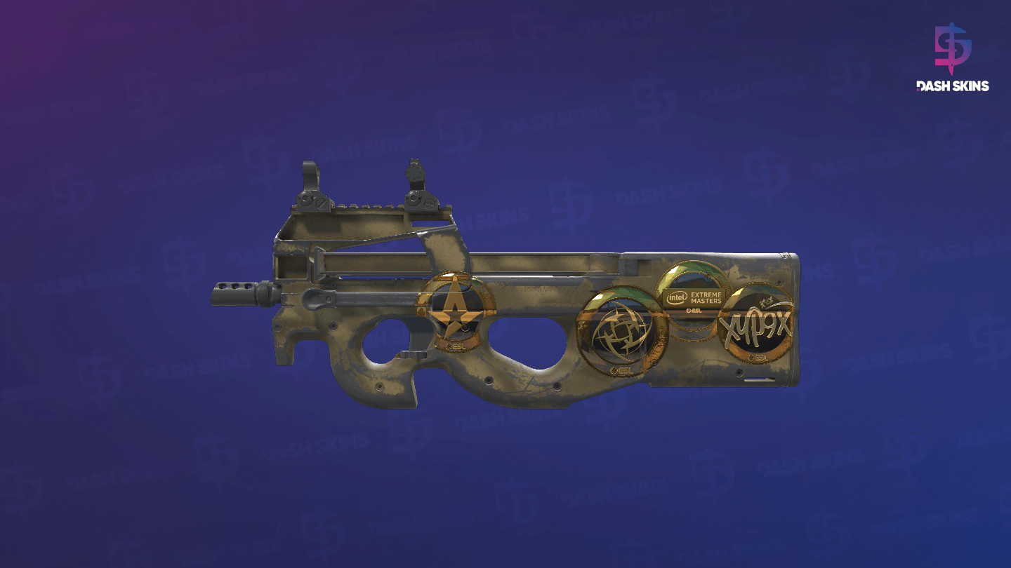 Souvenir P90 | Sand Spray (Well-Worn) Screenshot Playside