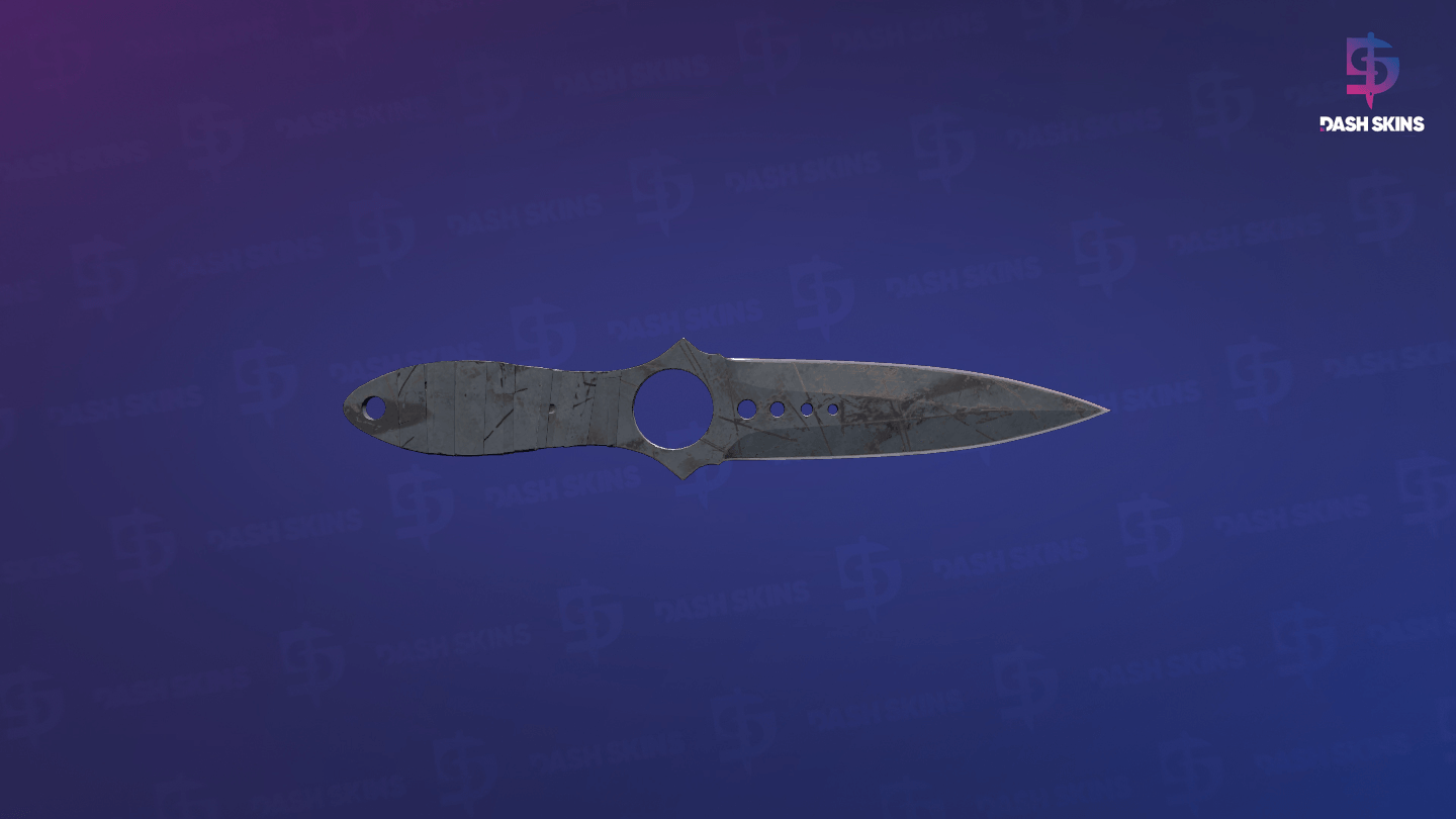 ★ Skeleton Knife | Night Stripe (Battle-Scarred) Screenshot Playside