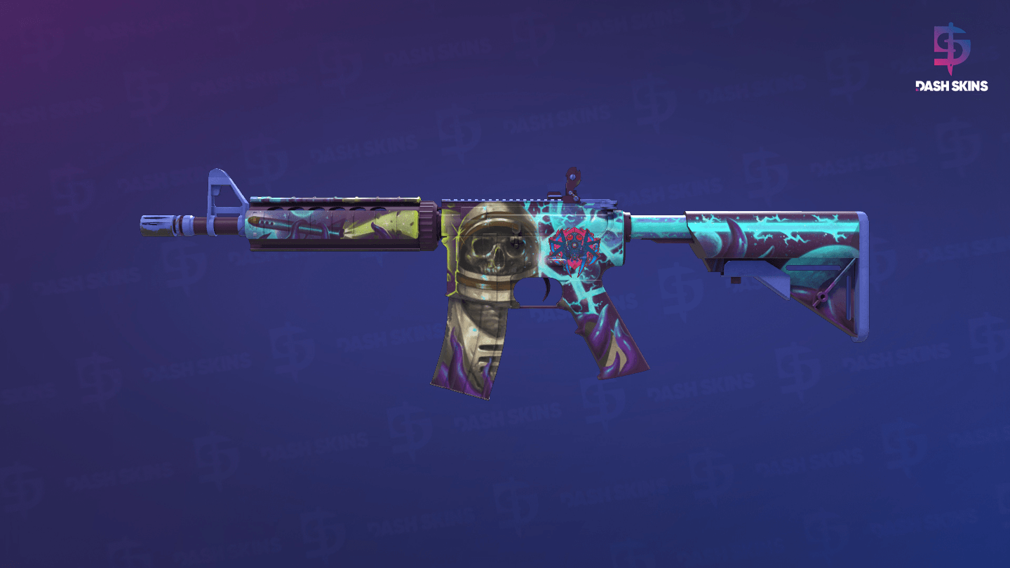 M4A4 | Desolate Space (Well-Worn) Screenshot Playside