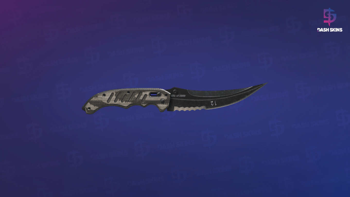 ★ StatTrak™ Flip Knife | Black Laminate (Minimal Wear) Screenshot Playside