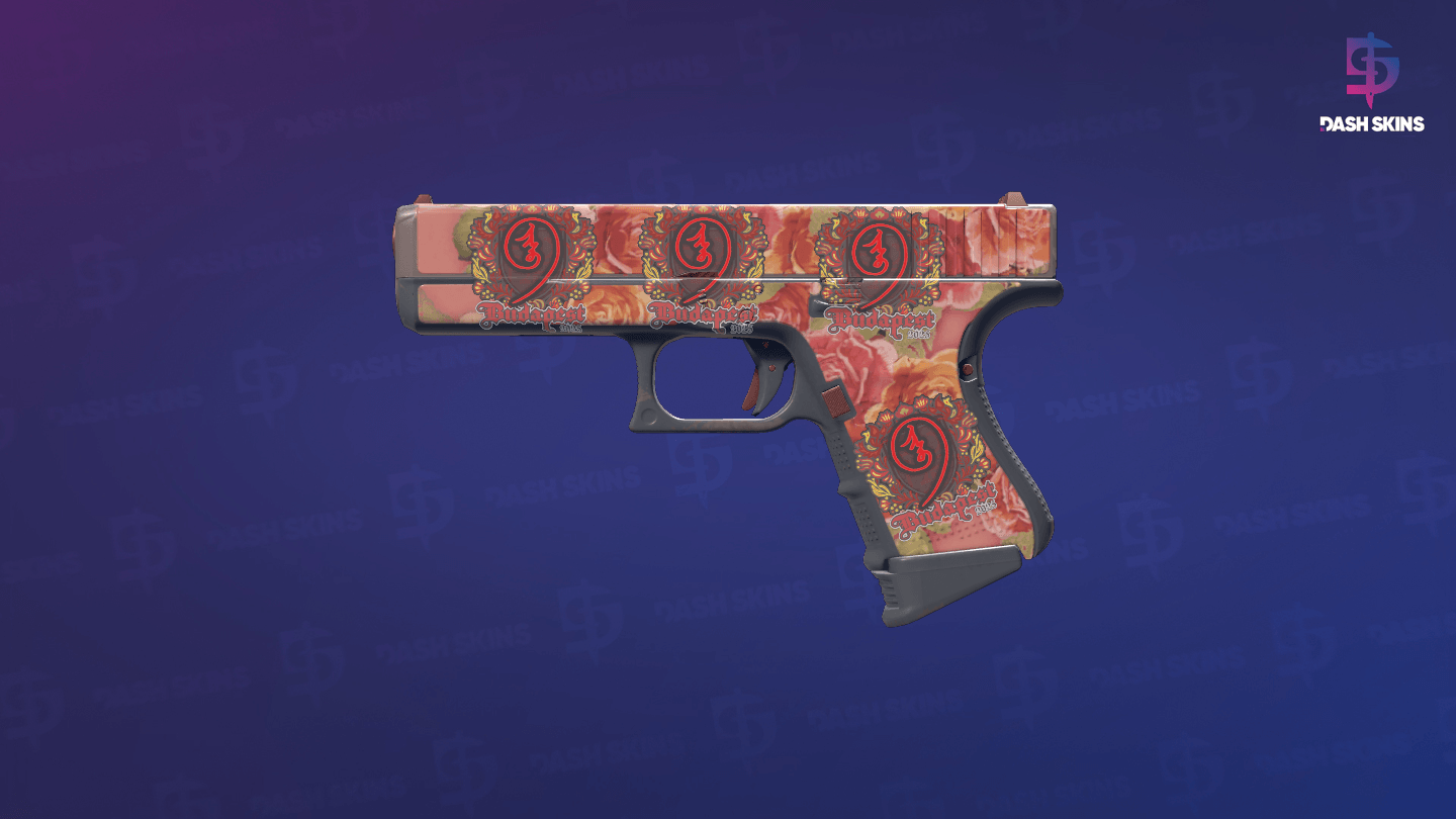 Glock-18 | Coral Bloom (Minimal Wear) Screenshot Playside