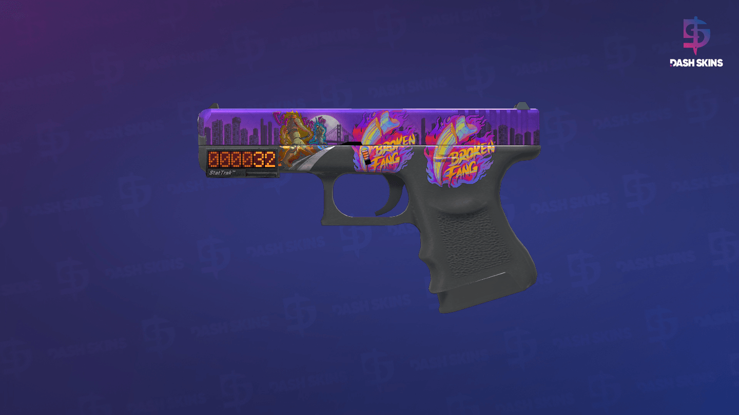 StatTrak™ Glock-18 | Moonrise (Minimal Wear) Screenshot Playside