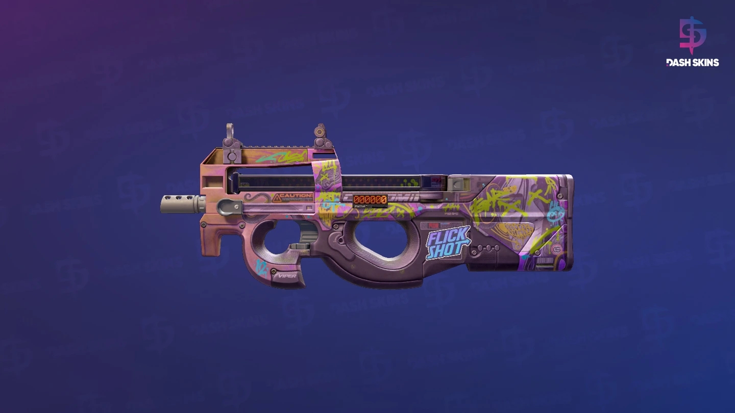 StatTrak™ P90 | Neoqueen (Well-Worn) Screenshot Playside