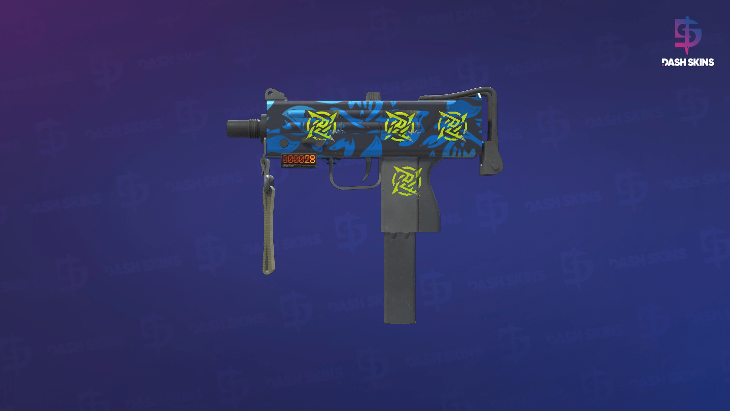 StatTrak™ MAC-10 | Oceanic (Minimal Wear) Screenshot Playside