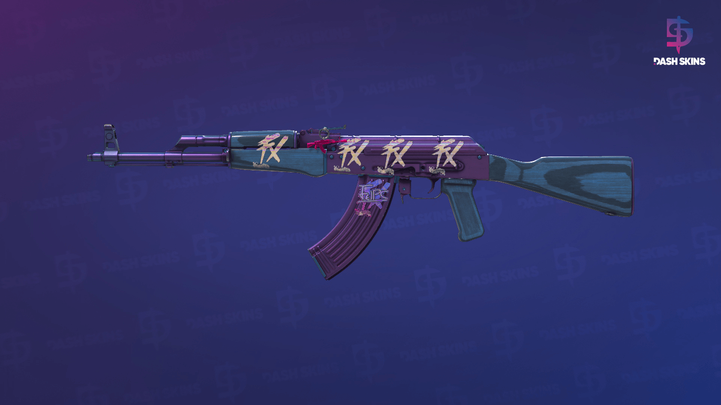 AK-47 | Midnight Laminate (Minimal Wear) Screenshot Playside