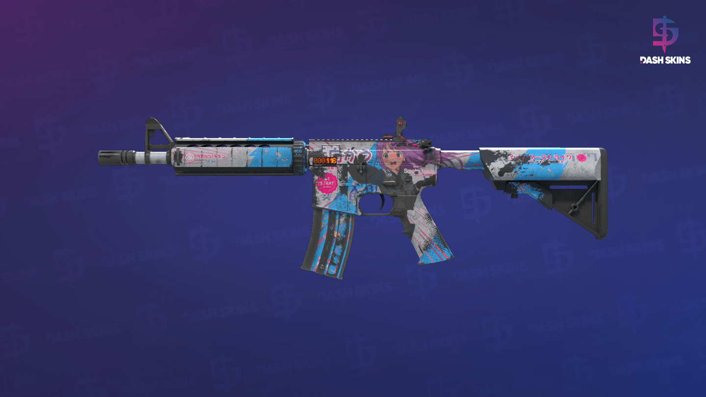 StatTrak™ M4A4 | Temukau (Battle-Scarred) Screenshot Playside