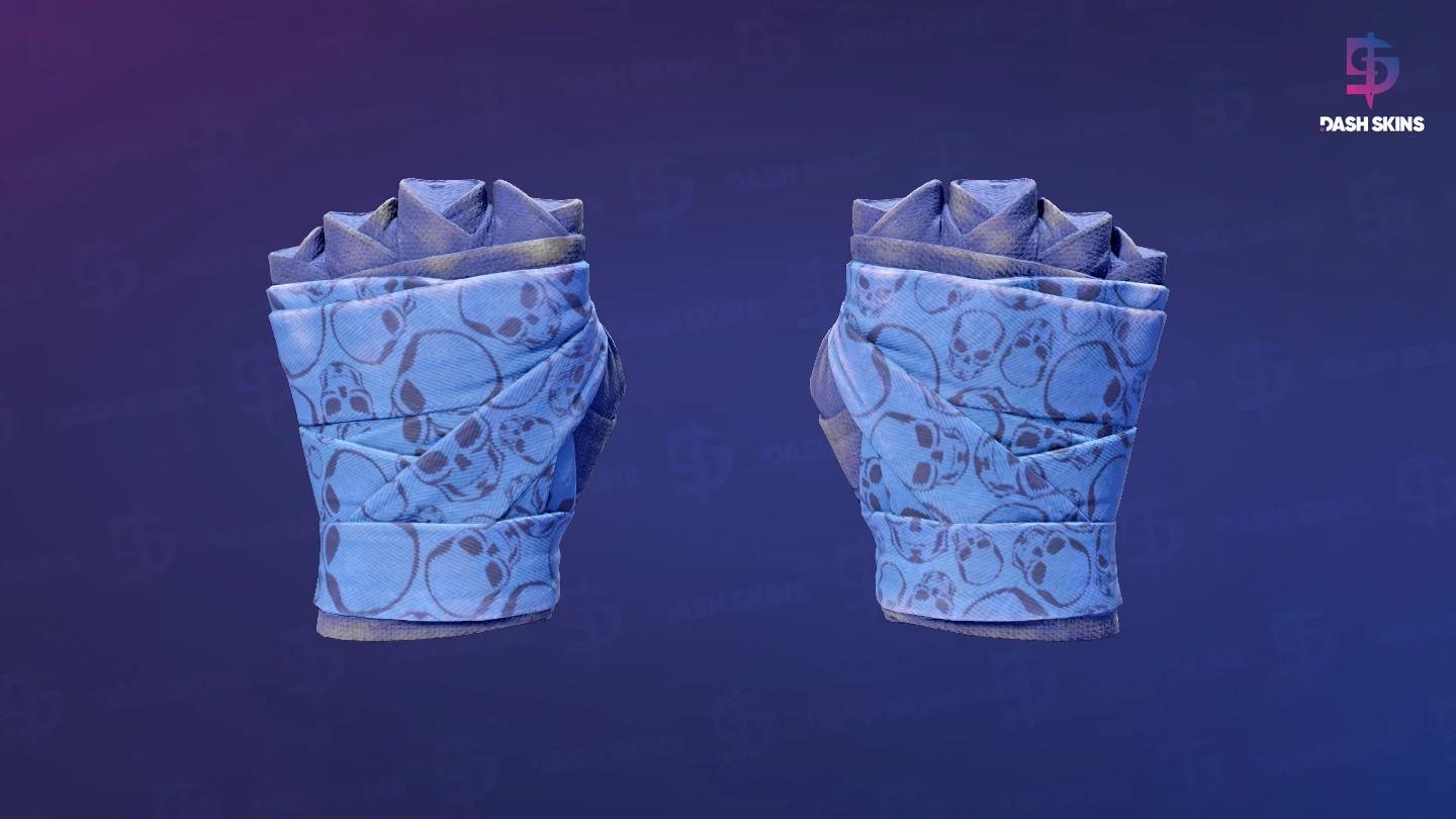 ★ Hand Wraps | Cobalt Skulls (Field-Tested) Screenshot Playside
