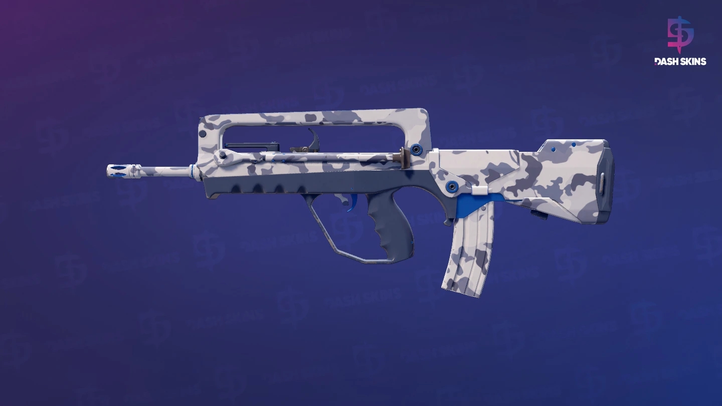 FAMAS | Yeti Camo (Minimal Wear) Screenshot Playside