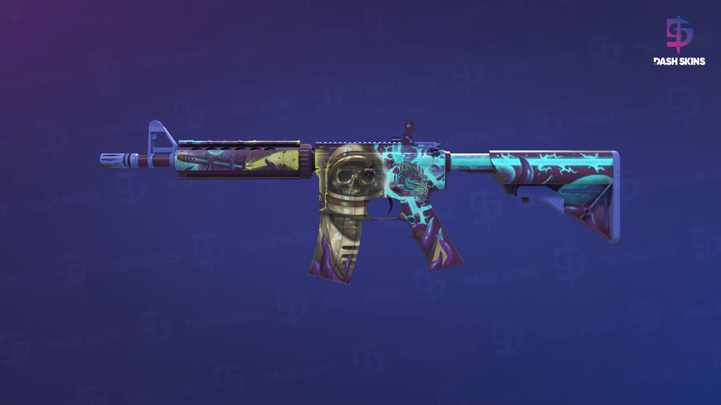 M4A4 | Desolate Space (Well-Worn) Screenshot Playside