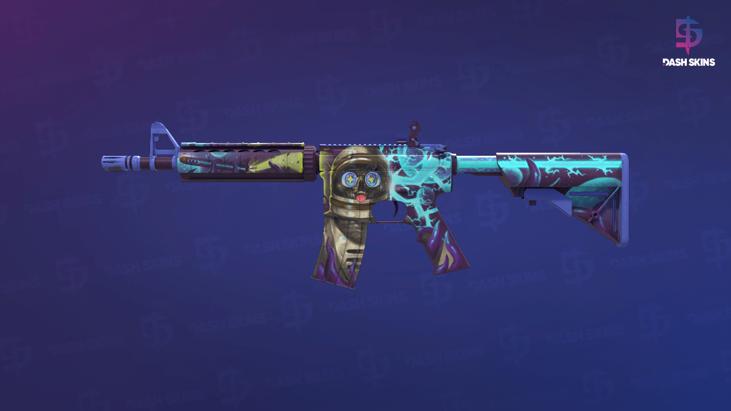 M4A4 | Desolate Space (Well-Worn) Screenshot Playside
