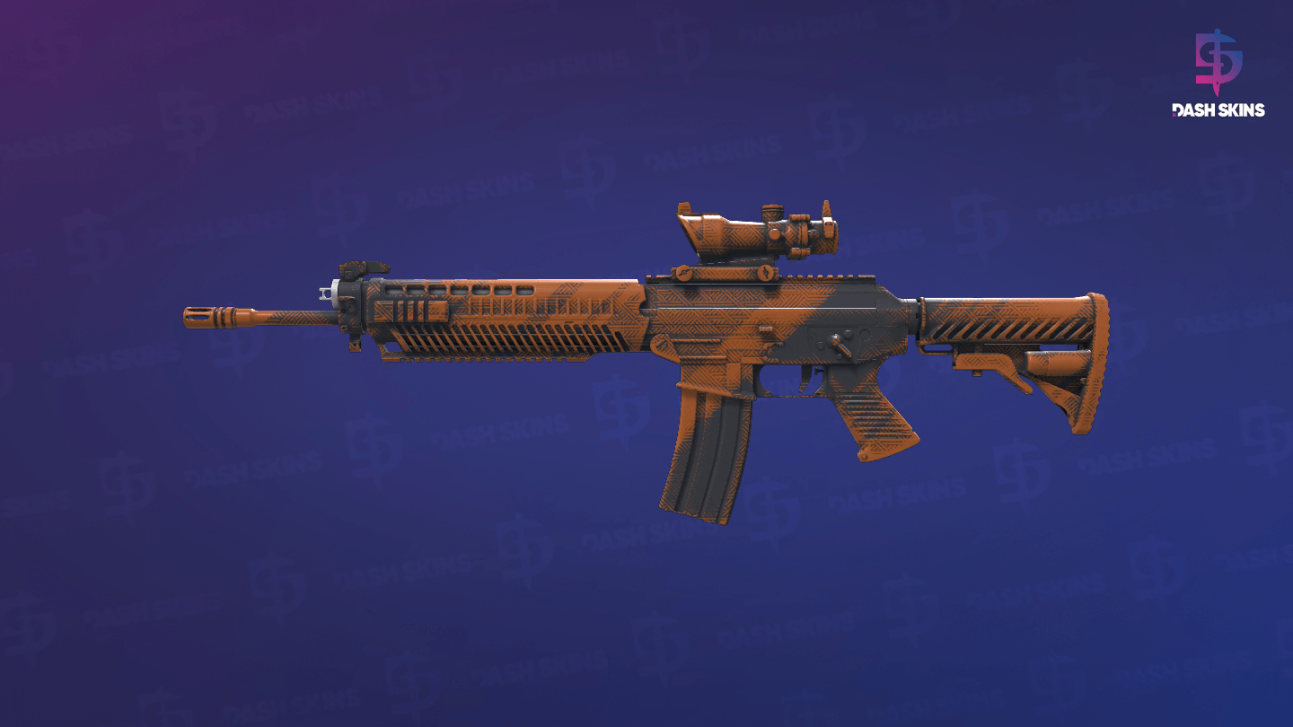 SG 553 | Basket Halftone (Factory New) Screenshot Playside