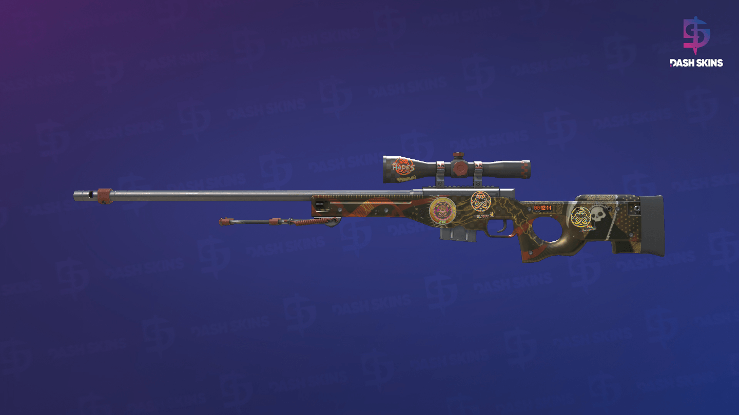StatTrak™ AWP | Mortis (Minimal Wear) Screenshot Playside