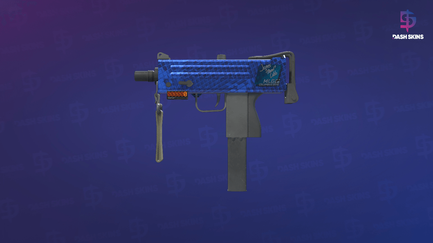 StatTrak™ MAC-10 | Lapis Gator (Minimal Wear) Screenshot Playside