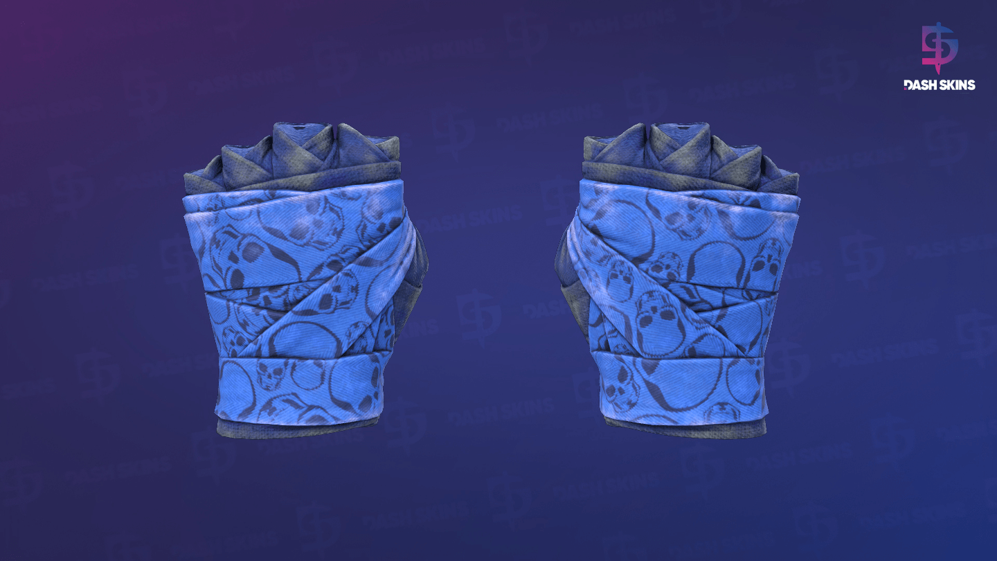 ★ Hand Wraps | Cobalt Skulls (Battle-Scarred) Screenshot Playside