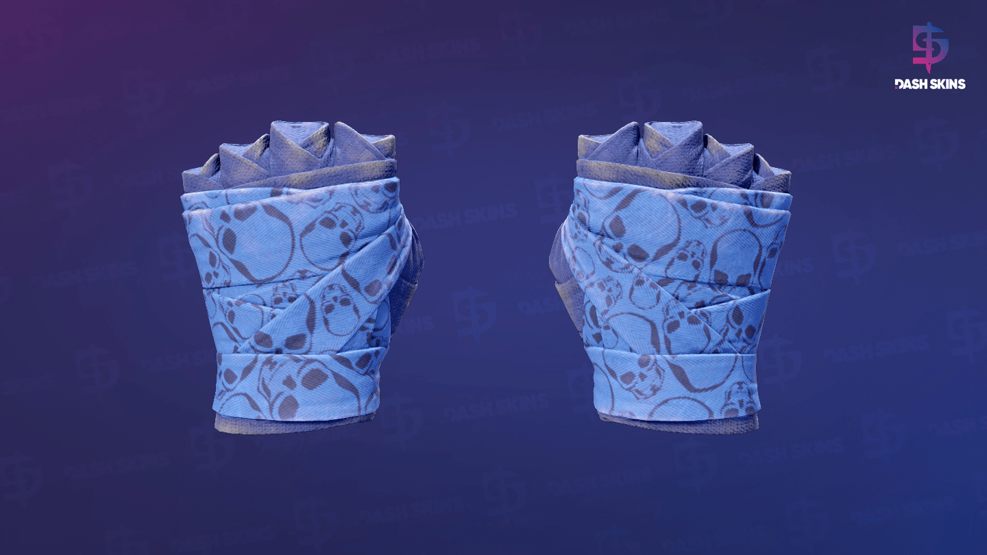 ★ Hand Wraps | Cobalt Skulls (Field-Tested) Screenshot Playside