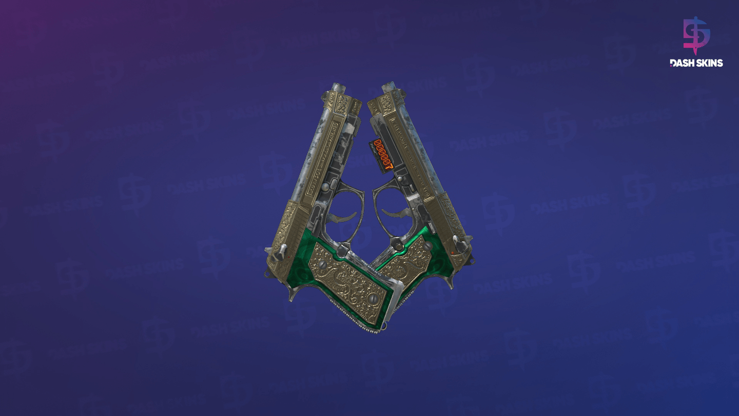 StatTrak™ Dual Berettas | Royal Consorts (Field-Tested) Screenshot Playside