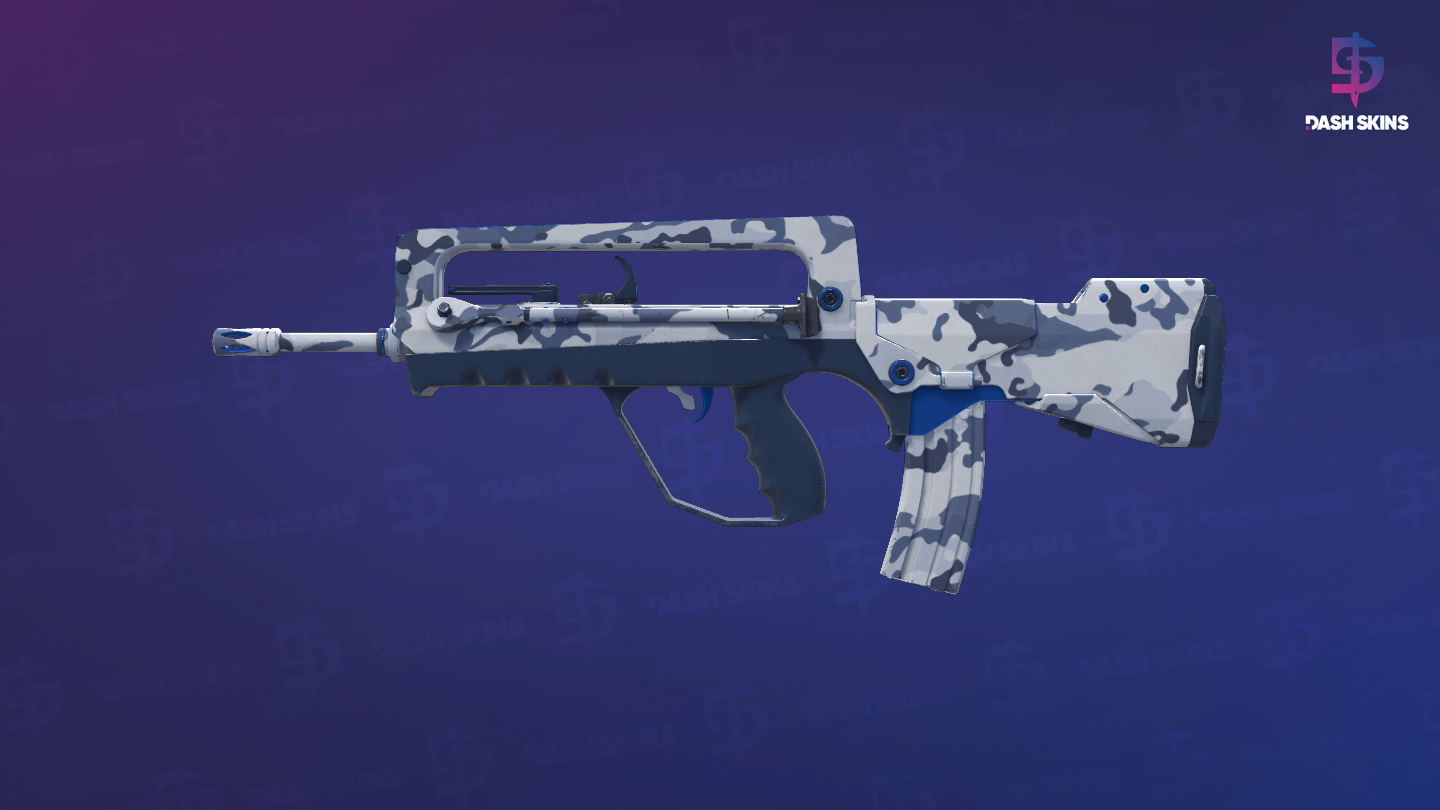 FAMAS | Yeti Camo (Minimal Wear) Screenshot Playside