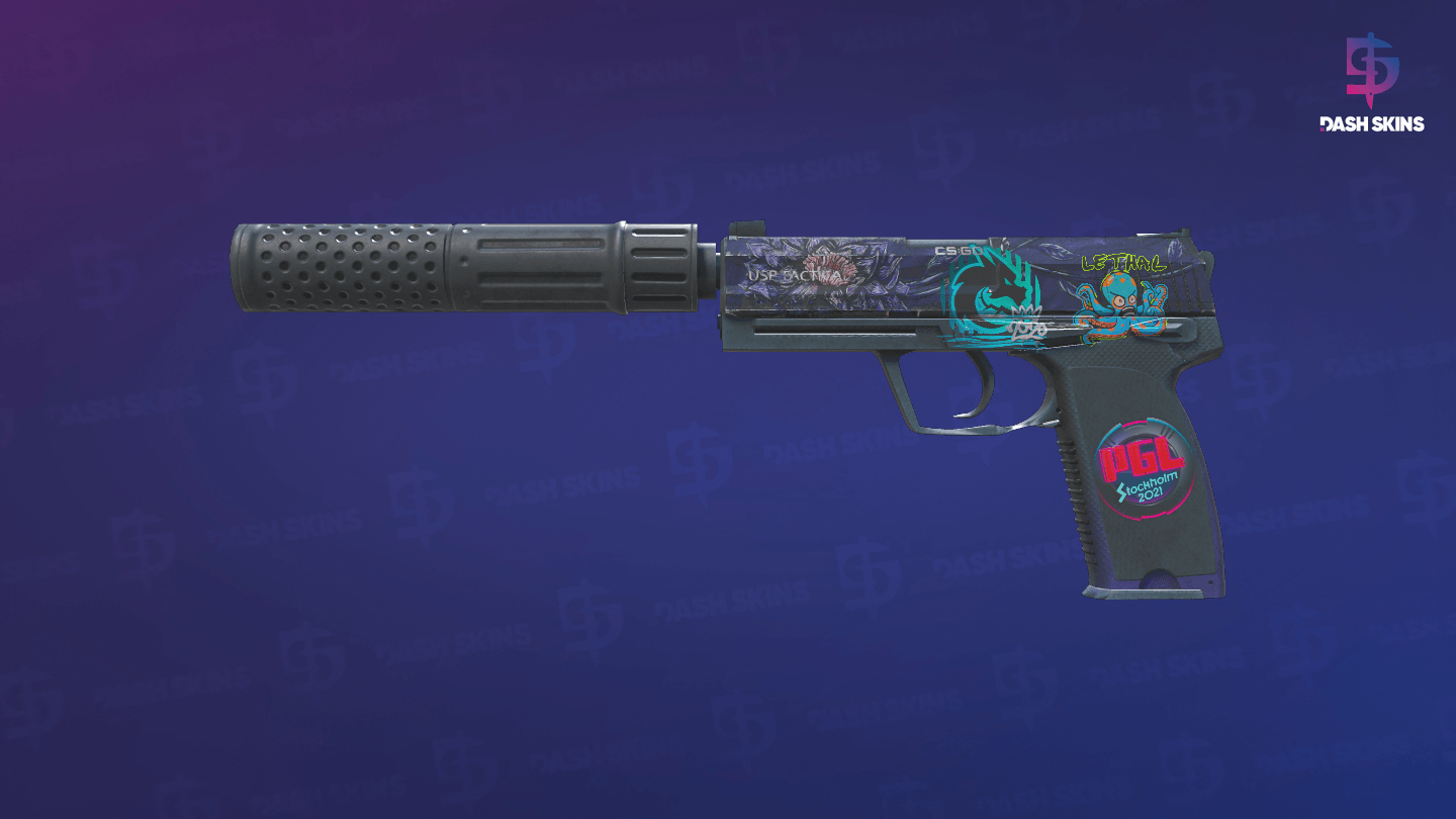 USP-S | Black Lotus (Battle-Scarred) Screenshot Playside