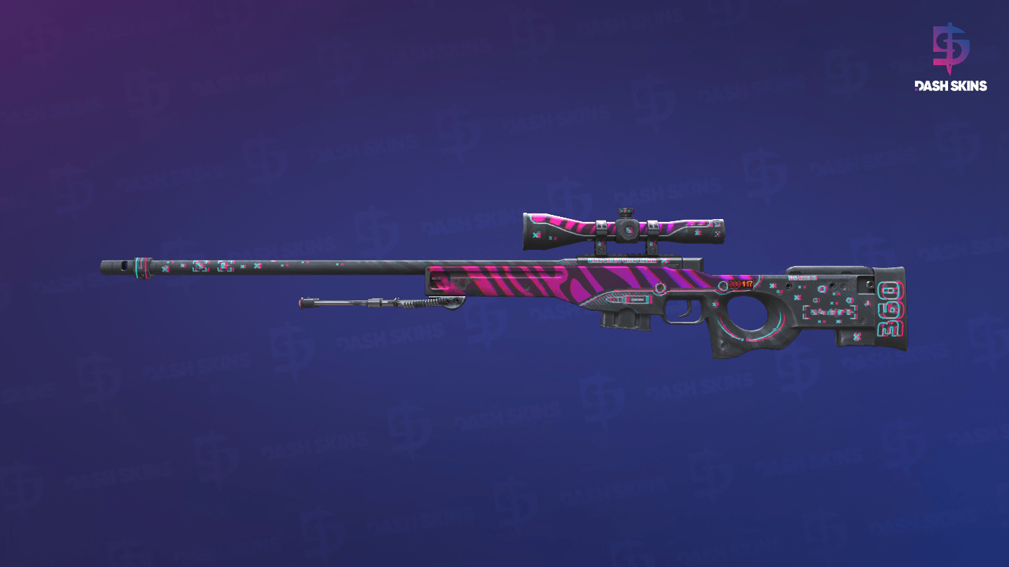 StatTrak™ AWP | Chromatic Aberration (Field-Tested) Screenshot Playside