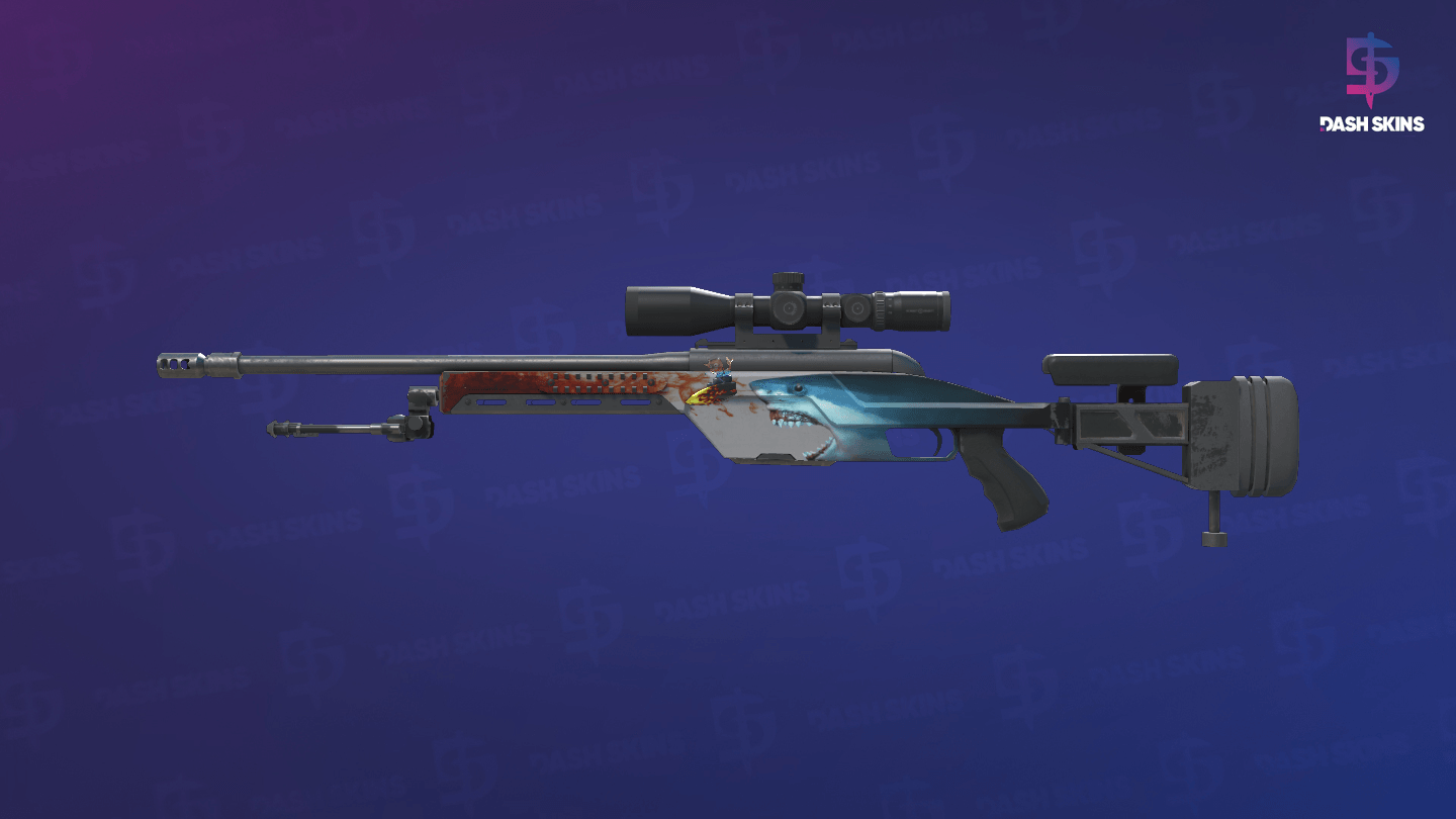 SSG 08 | Blood in the Water (Minimal Wear) Screenshot Playside