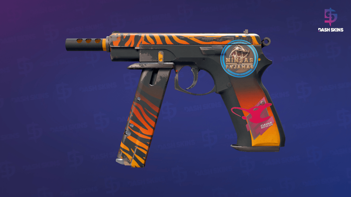 CZ75-Auto | Tigris (Well-Worn) Screenshot Playside