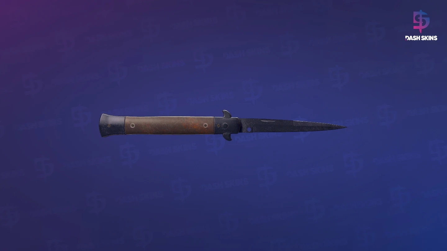 ★ Stiletto Knife | Blue Steel (Battle-Scarred) Screenshot Playside