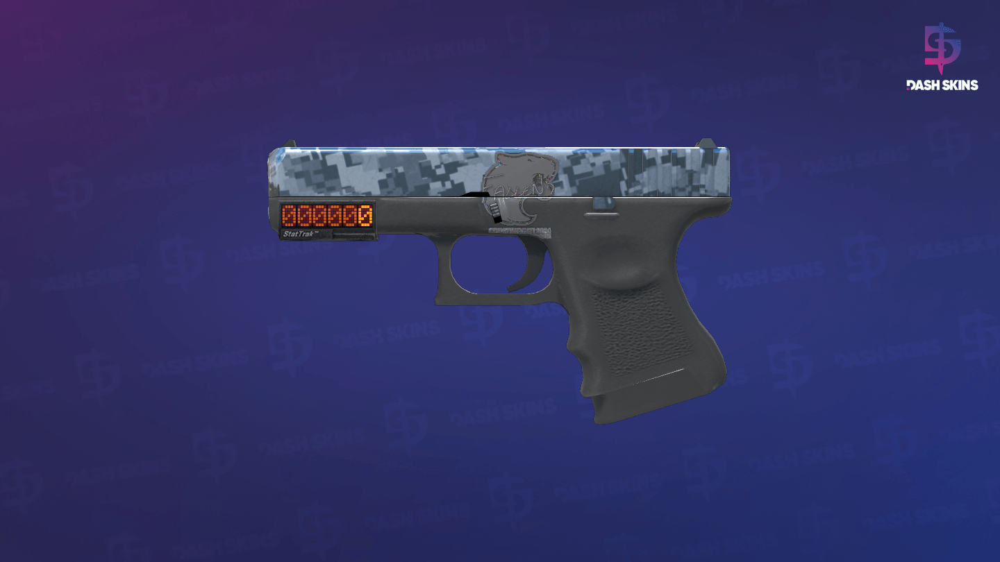 StatTrak™ Glock-18 | Steel Disruption (Minimal Wear) Screenshot Playside