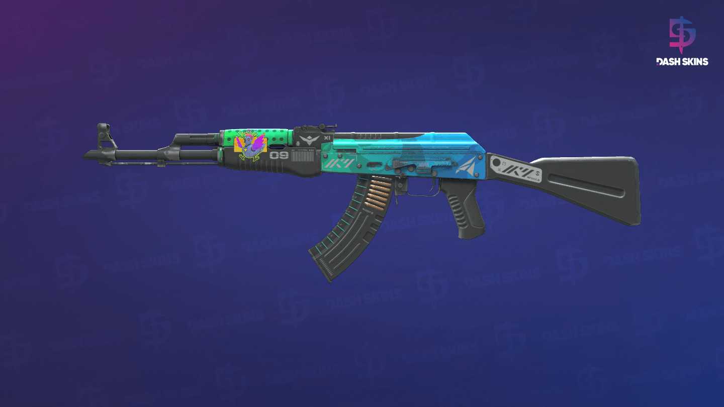 AK-47 | Ice Coaled (Field-Tested) Screenshot Playside